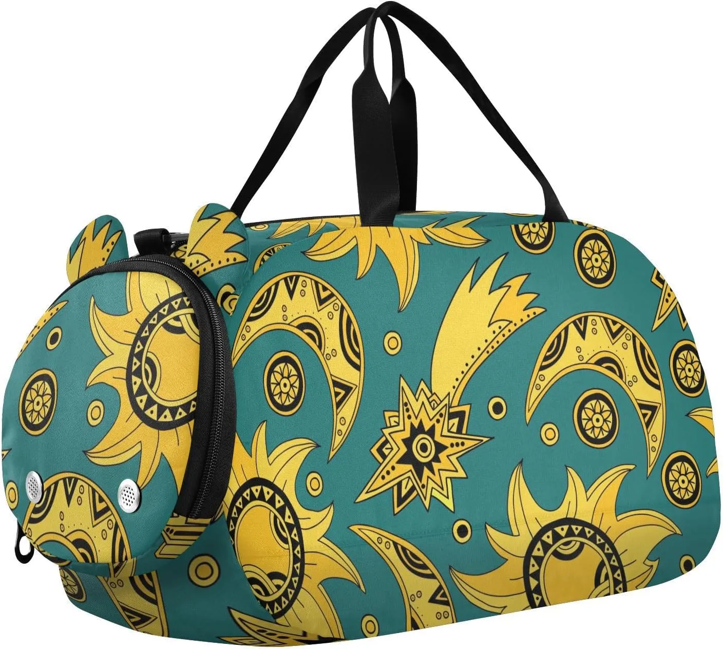 Sun and Moon Duffel Bags for Boys Small Gym Bags for Teens Dance Bag for Girls