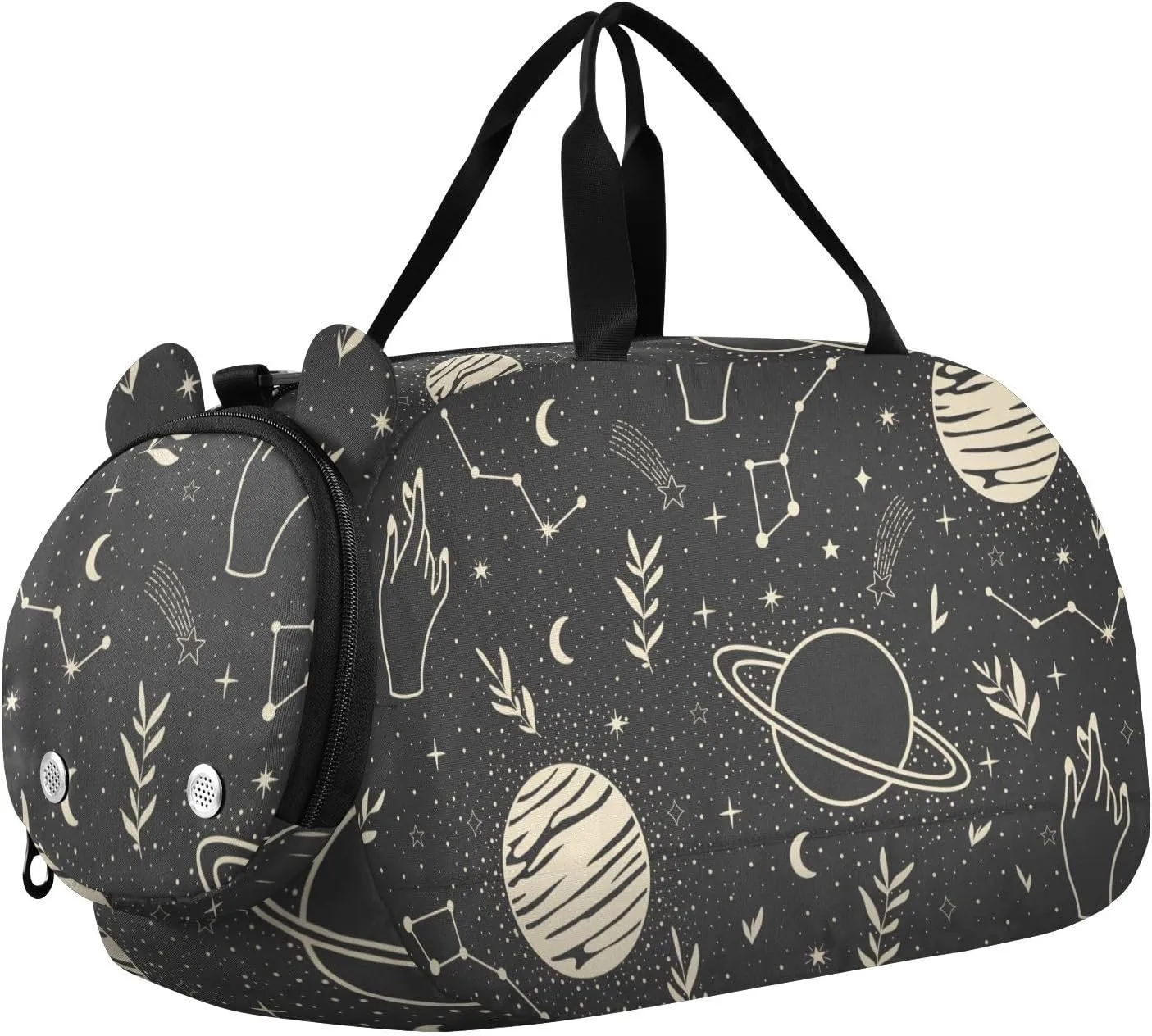 susiyo Small Duffle Bag Cosmic Space Stars Comets Kids Duffle Bag for Boys Girls Dance Bag Gym Bag