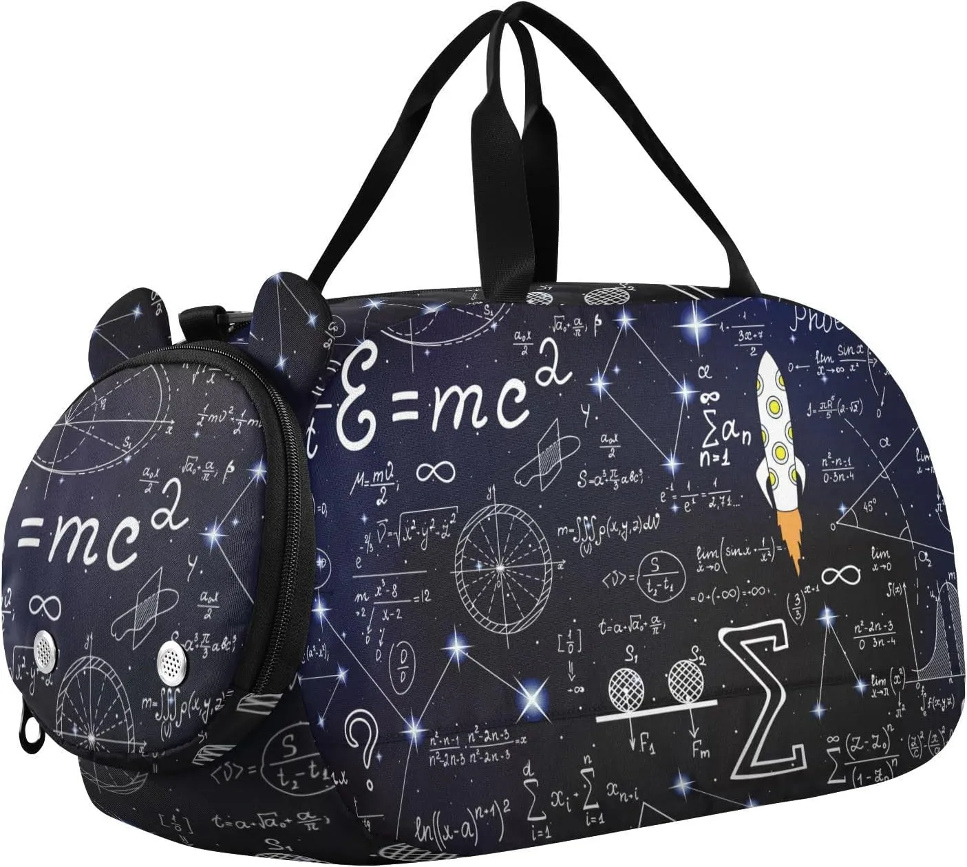 susiyo Small Duffle Bag Formulas Rockets Star Constellations Kids Duffle Bag for Boys Girls Dance Bag Gym Bag