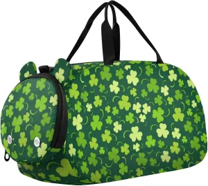 susiyo Small Duffle Bag Saint Patrick Day Green Kids Duffle Bag for Boys Girls Dance Bag Gym Bag