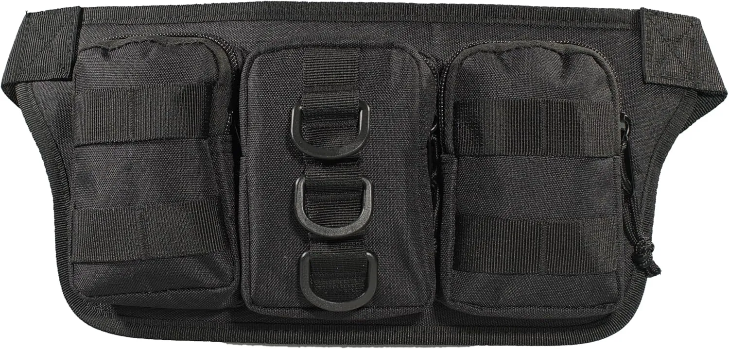 Tactical Camouflage Fanny Pack for Men，Concealed Outdoor Waist Bag，Multi-functional Cangureras Para Hombres Utility