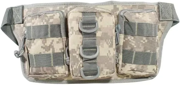 Tactical Camouflage Fanny Pack for Men，Concealed Outdoor Waist Bag，Multi-functional Cangureras Para Hombres Utility(camouflage)