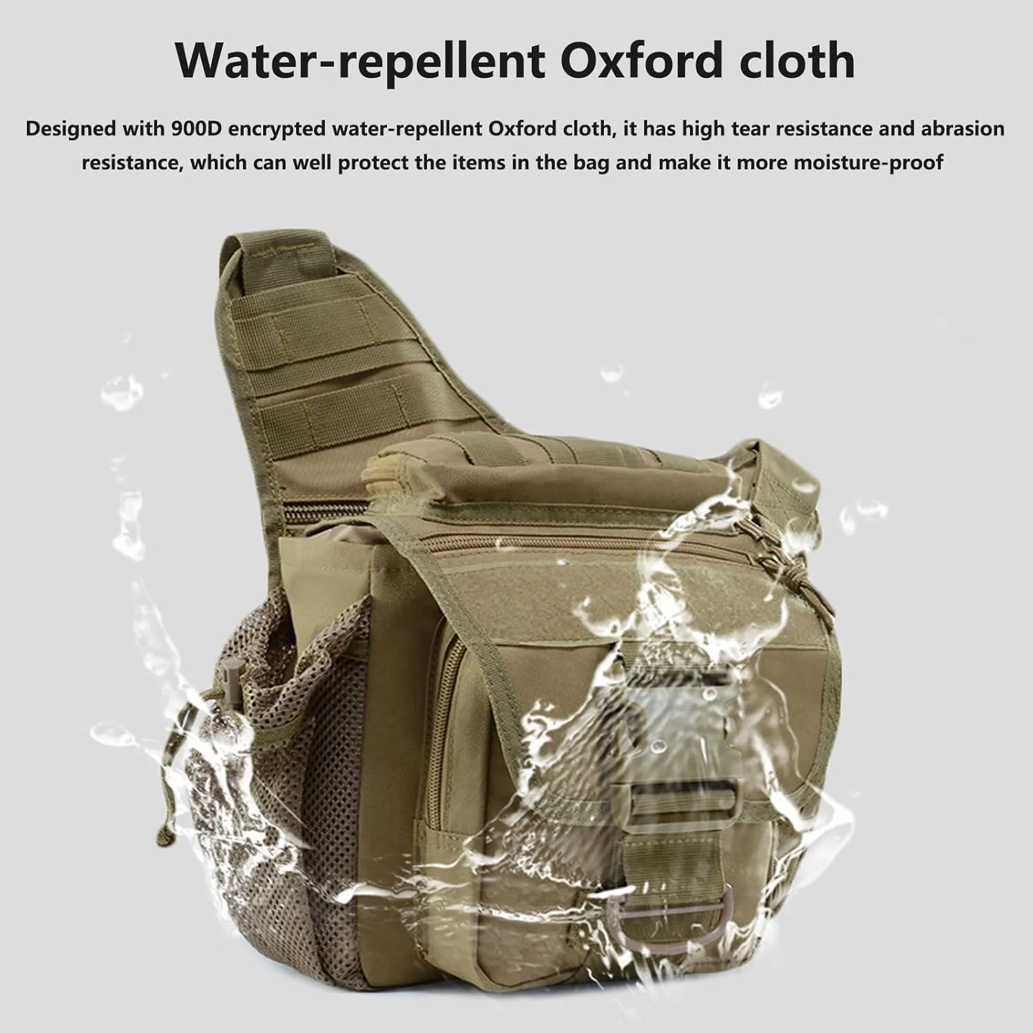 Tactical Messenger Bag Shoulder Bag Cross Body Bag Belt Sling Bags Laptop For Working Cycling Hunting Camping C