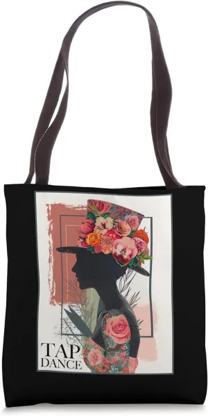 Tap Dance Vintage Spring Floral Step Dancing Teacher Tote Bag