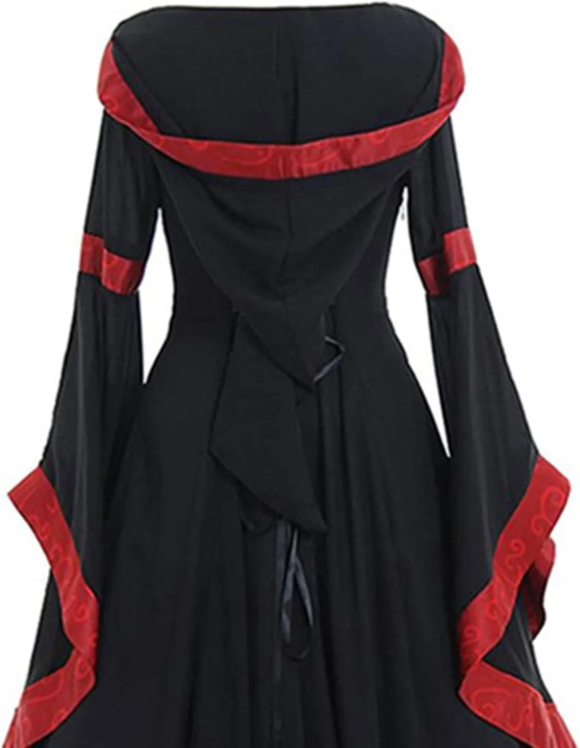 TARIENDY Women's Renaissance Dress Medieval Gothic Ball Gowns Trumpet Sleeves Gown Dress Victorian Witch Vampire Dresses