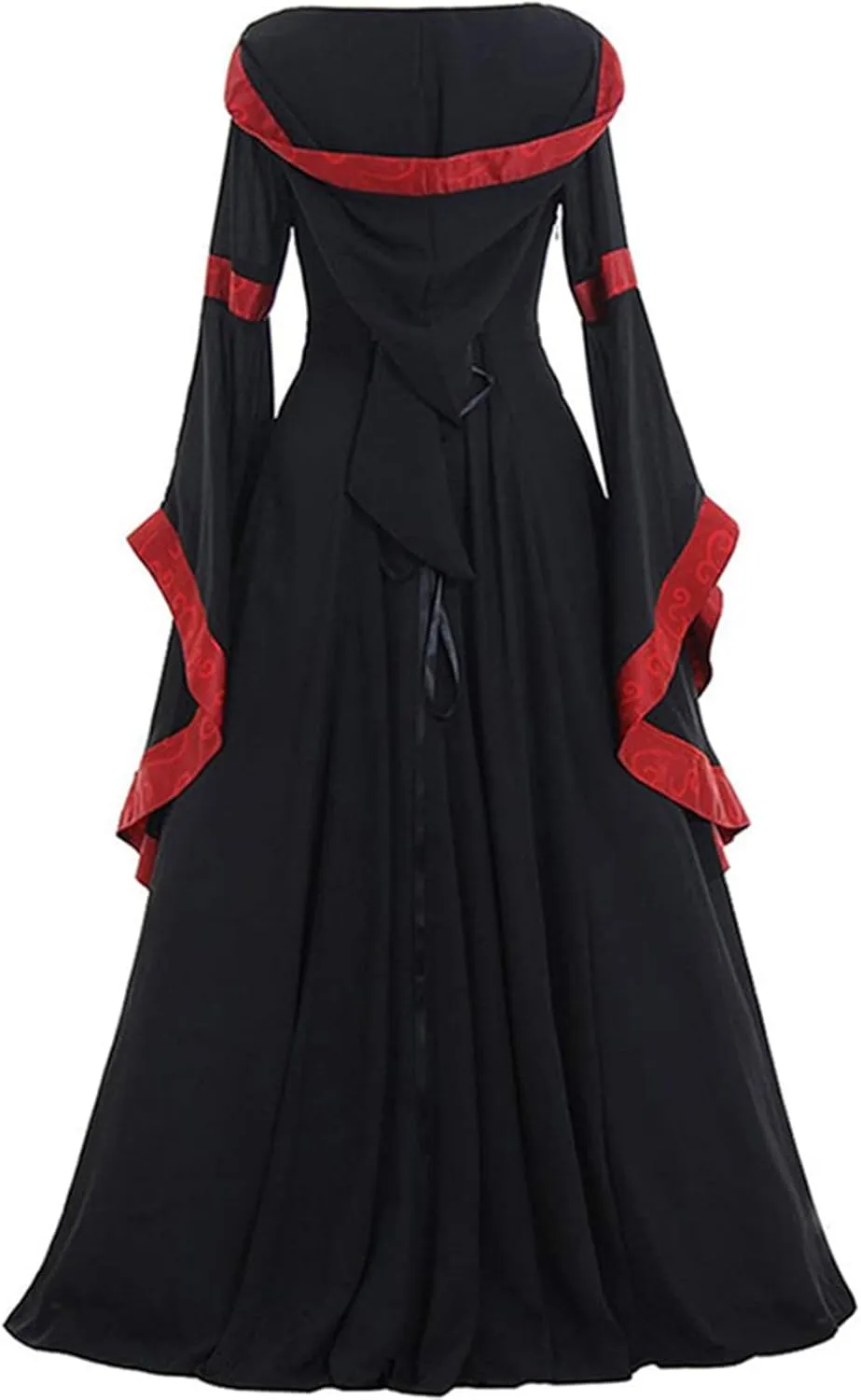 TARIENDY Women's Renaissance Dress Medieval Gothic Ball Gowns Trumpet Sleeves Gown Dress Victorian Witch Vampire Dresses