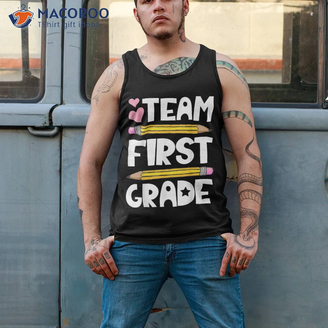 Team First Grade Funny 1st Back To School Teacher Student Shirt