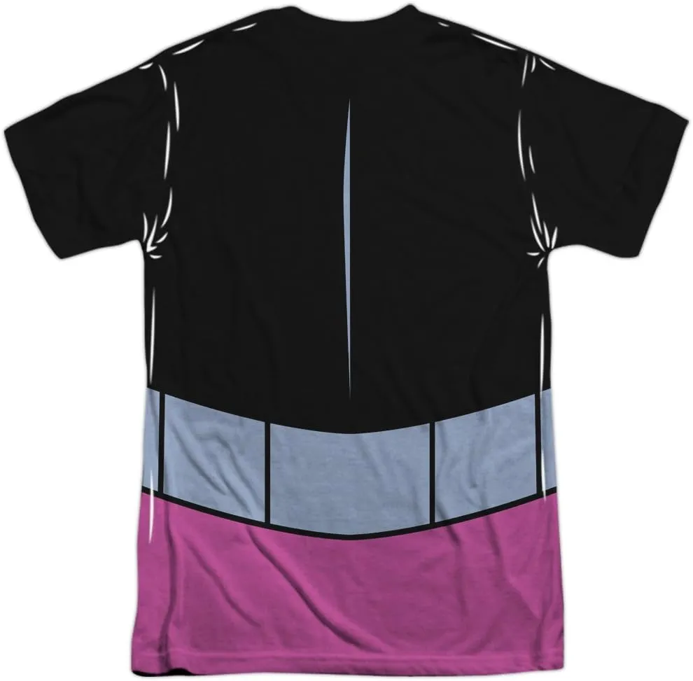 Teen Titans Go Uniforms Collection Unisex Adult Sublimated Halloween Costume T Shirt (Front/Back)