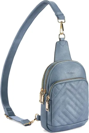 Telena Sling Bag for Women Crossbody Bags Fanny Packs for Women Cross Body Waist Pack with Detachable Strap