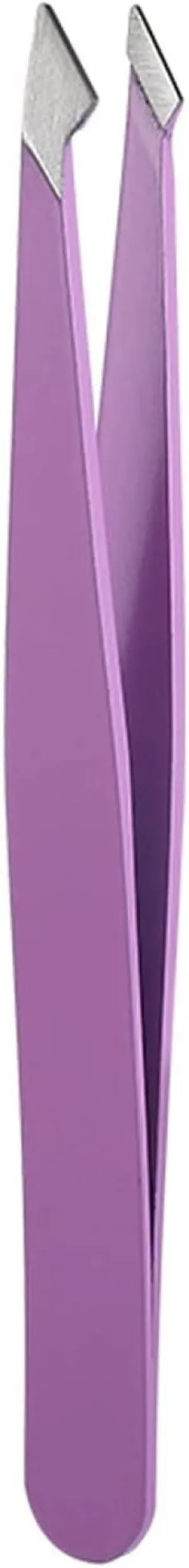 TEMKIN Tweezers 1Pc Hair Removal Tweezers Stainless Steel Eyebrow Tweezers Slanted Tip Point Harmless Accessories and Makeup Beauty Tools (Color : Purple) Tweezers (Color : Purple)