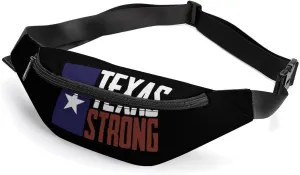 Texas Strong Waterproof Fanny Pack Belt Bag Crossbody Waist Bags Travel Essentials for Sports Workout