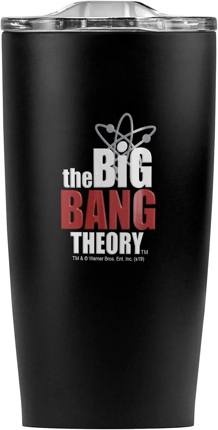 The Big Bang Theory Logo Stainless Steel Tumbler 20 oz Coffee Travel Mug/Cup, Vacuum Insulated & Double Wall with Leakproof Sliding Lid | Great for Hot Drinks and Cold Beverages