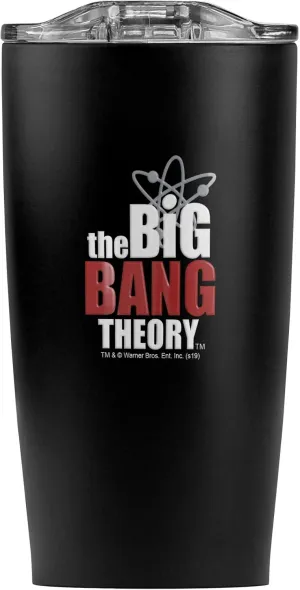 The Big Bang Theory Logo Stainless Steel Tumbler 20 oz Coffee Travel Mug/Cup, Vacuum Insulated & Double Wall with Leakproof Sliding Lid | Great for Hot Drinks and Cold Beverages
