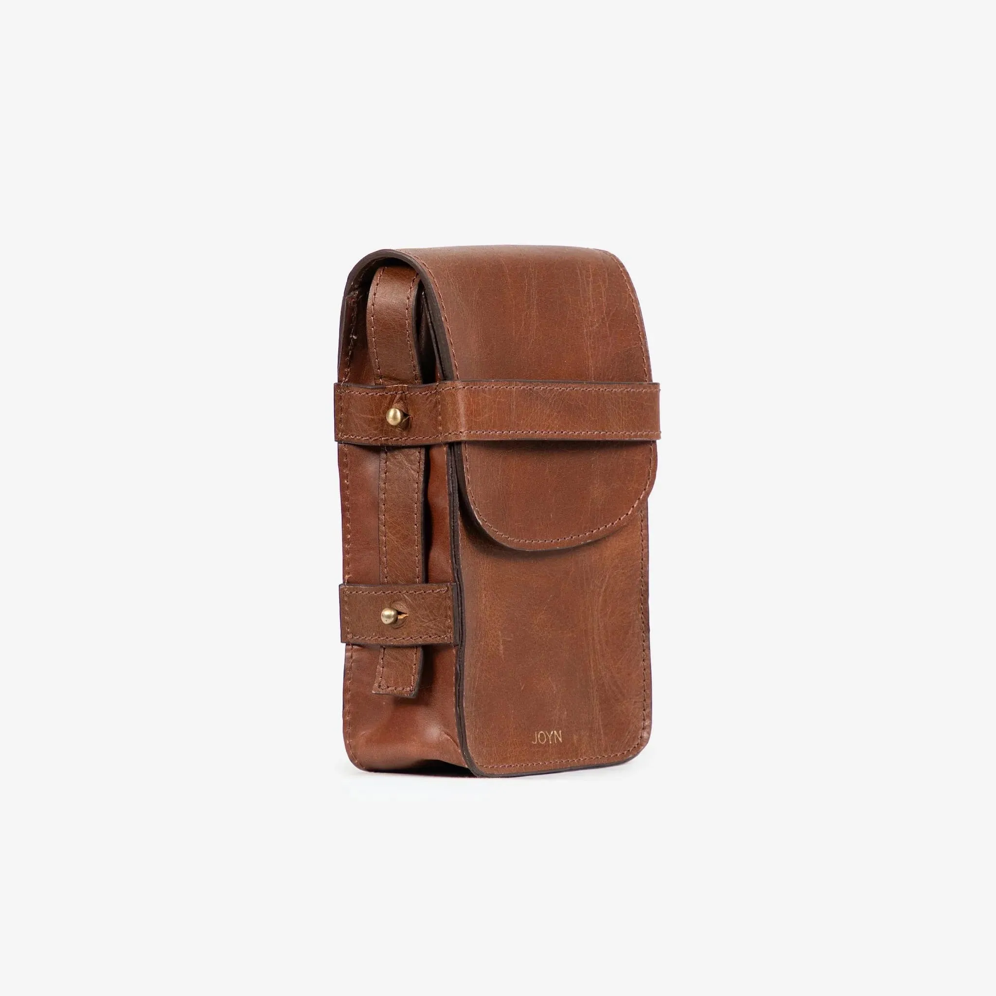 The Boxy Crossbody - Chocolate Brown