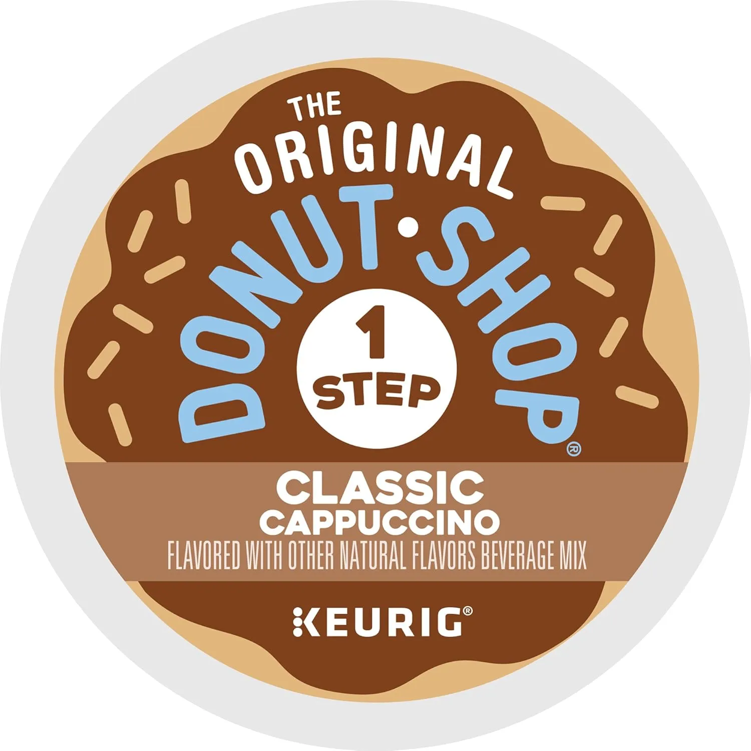 The Original Donut Shop One-Step Classic Cappuccino, Keurig Single-Serve K-Cup Pods, 60 Count (6 Packs of 10)