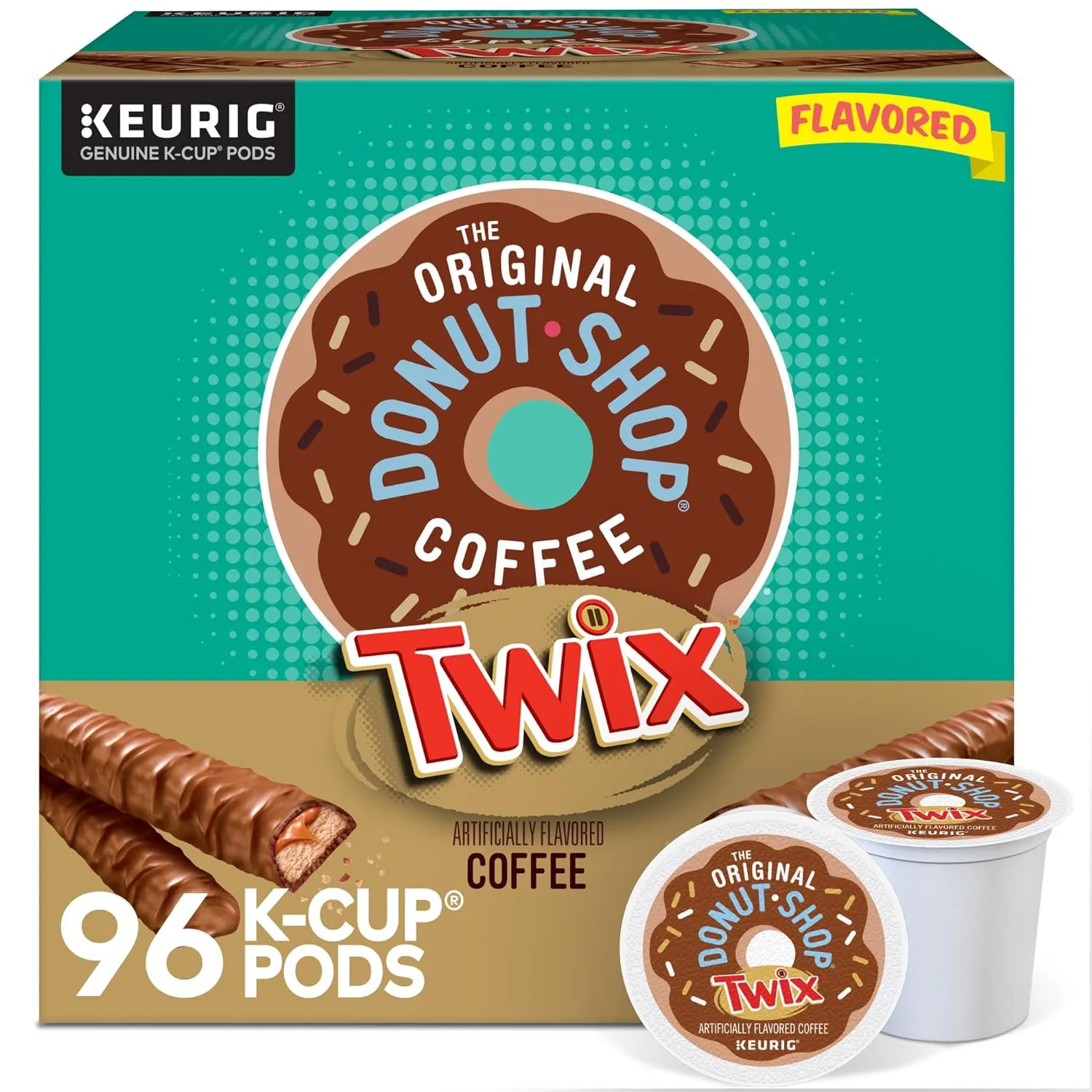 The Original Donut Shop TWIX Coffee, Keurig Single Serve K-Cup Pods, 96 Count
