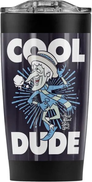 The Year Without a Santa Claus Cool Dude Stainless Steel Tumbler 20 oz Coffee Travel Mug/Cup, Vacuum Insulated & Double Wall with Leakproof Sliding Lid | Great for Hot Drinks and Cold Beverages