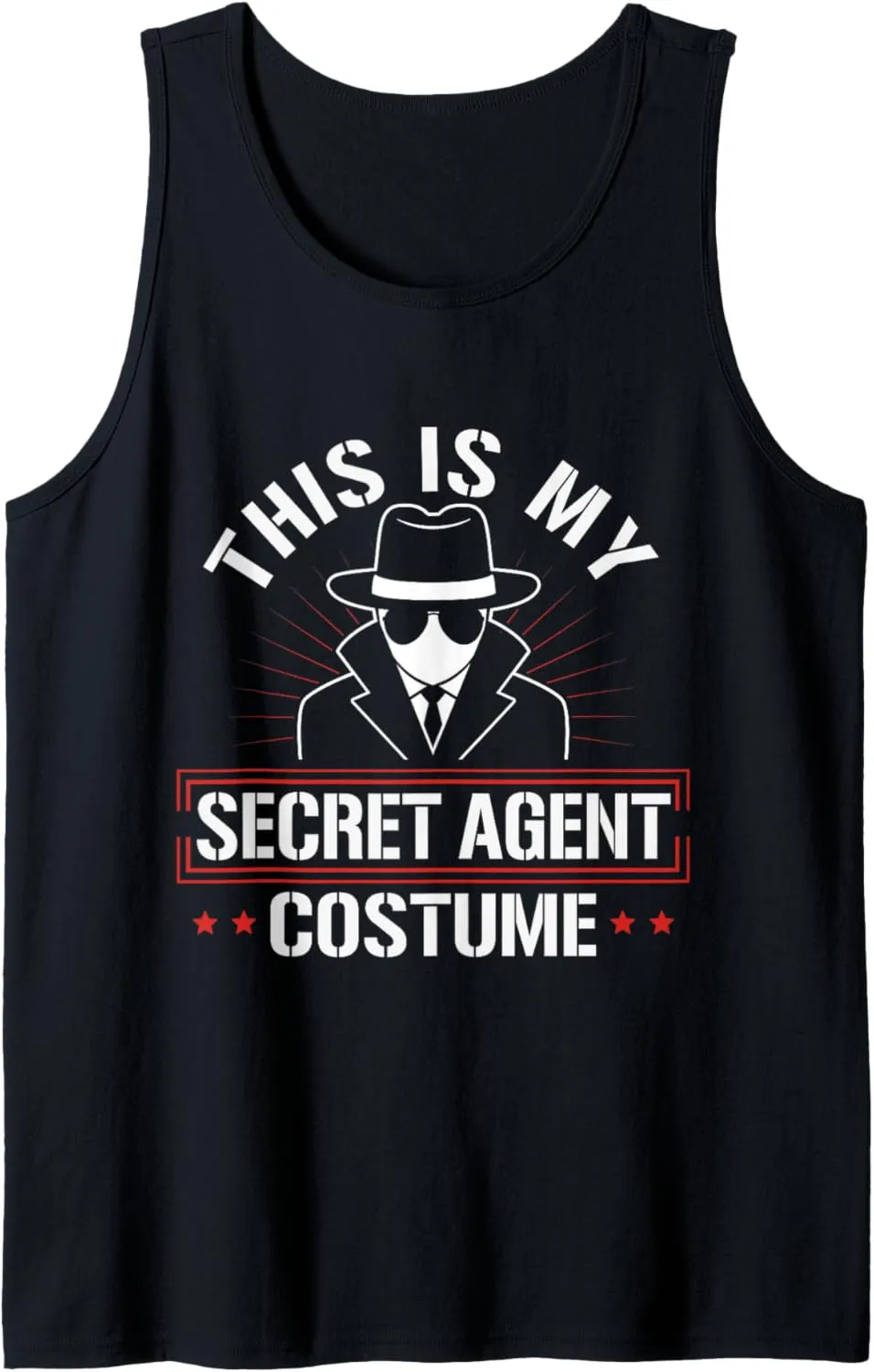 This Is My Secret Agent Costume Funny Spy Gift Tank Top