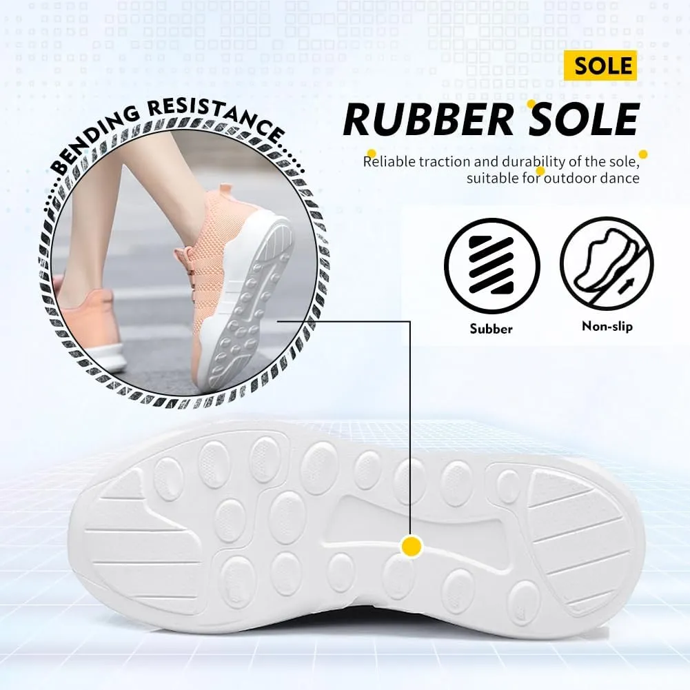 TINRYMX Modern Dance Shoes Women Lace up Air Cushion Sneakers Ballroom Jazz Hip hop Practice Dance Shoes,Model-LYX716