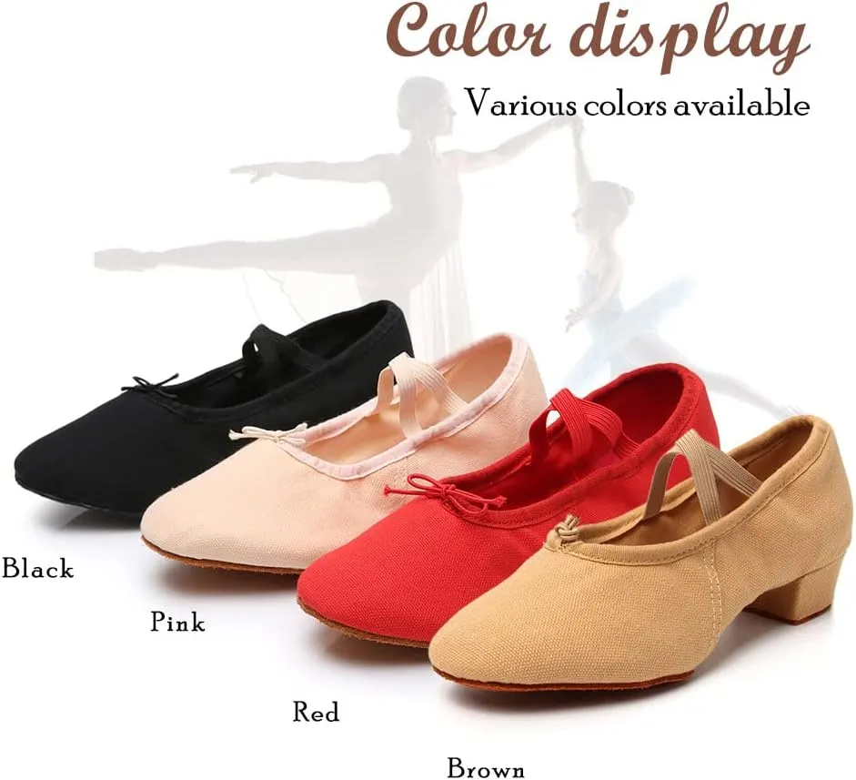 TINRYMX Womens Latin Dance Shoes Closed Toe Ballroom Salsa Tango Teaching Practice Dancing Shoes,Model-MFBJ