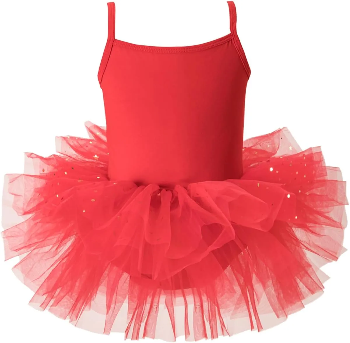 Toddler Girls Tutu Dresses Strap Shiny Tulle Ballet Leotard Ballerina Costume for Dance