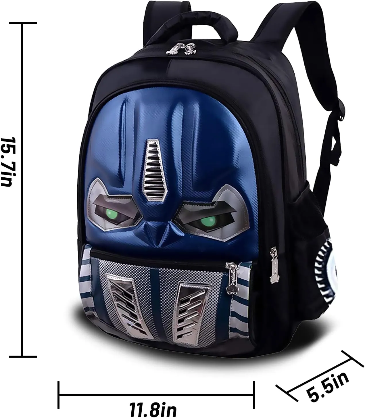 Toddler School Backpack 3D Cartoon Schoolbag Waterproof Lightweight Backpack for Elementary Student Schoolbag Kids Navy