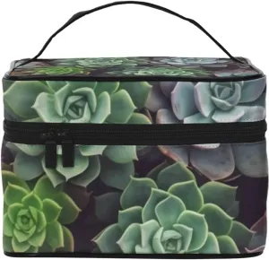 Toiletry Bag for Women Men Dopp Kit Travel Makeup Bag Make Up Organizers Cosmetic Bag Succulent Plants Hanging Toiletry Bag Shaving Bag with Large Capacity for Travel