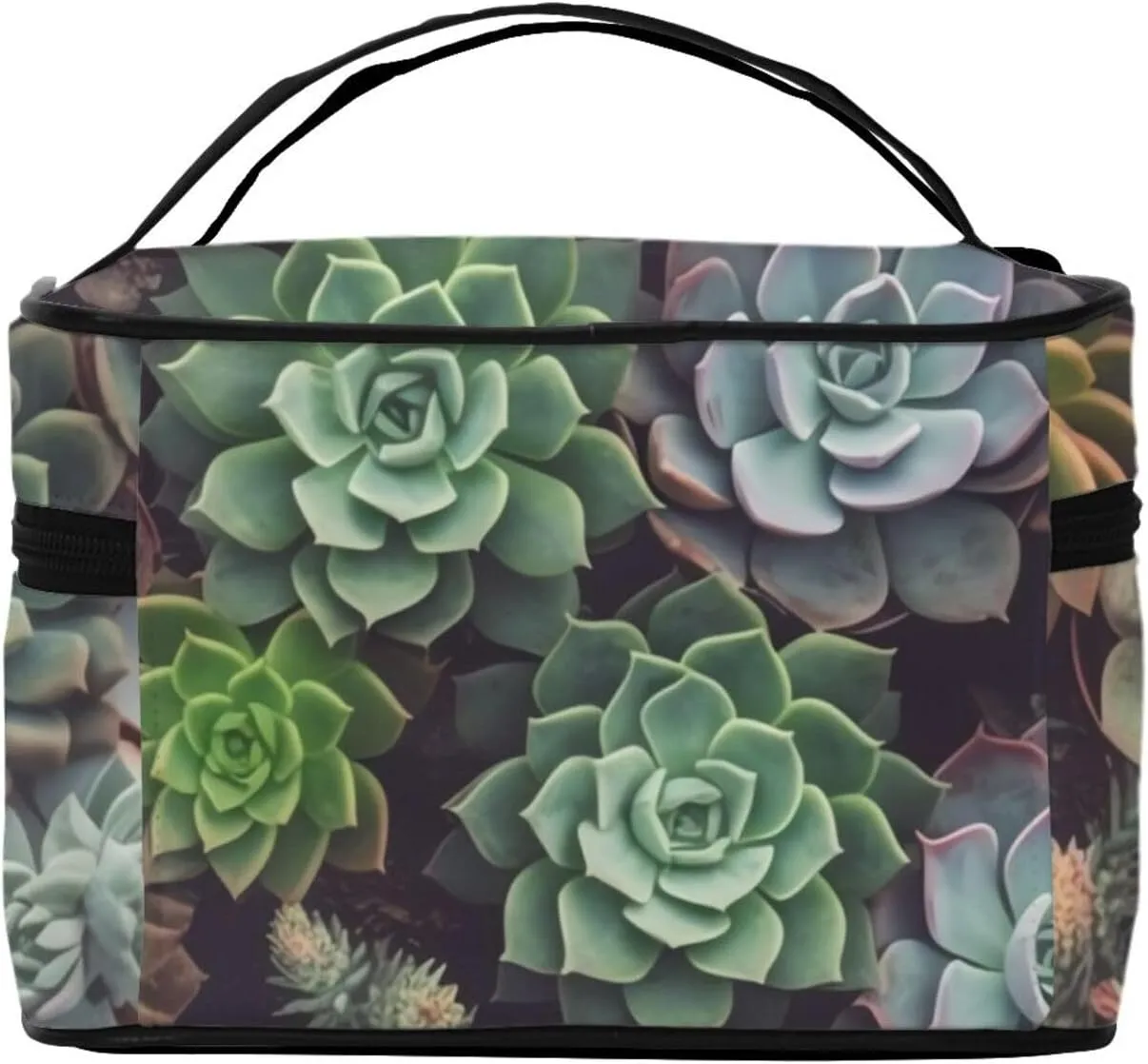 Toiletry Bag for Women Men Dopp Kit Travel Makeup Bag Make Up Organizers Cosmetic Bag Succulent Plants Hanging Toiletry Bag Shaving Bag with Large Capacity for Travel