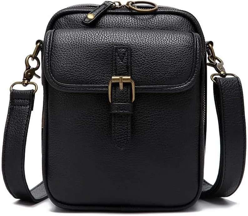 Tojoyride Crossbody Bag, Small Leather Crossbody Bags with Card Slots, Crossbody Purses for Women