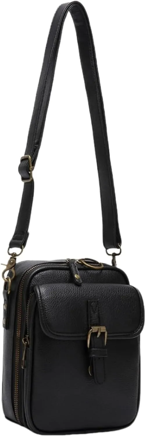 Tojoyride Crossbody Bag, Small Leather Crossbody Bags with Card Slots, Crossbody Purses for Women