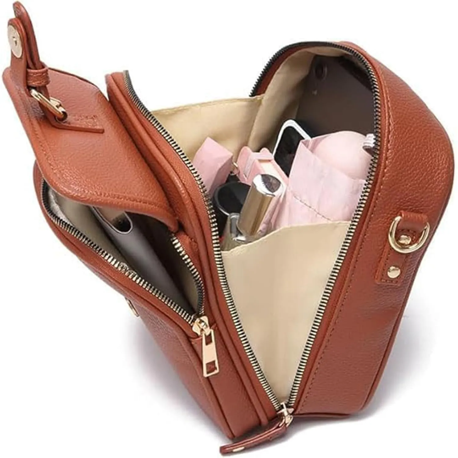 Tojoyride Crossbody Bag, Vintage Anti Theft Purse With 10 Card Slots, Small Crossbody Bags for Women