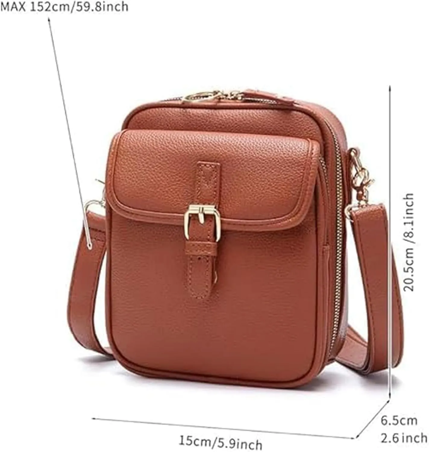 Tojoyride Crossbody Bag, Vintage Anti Theft Purse With 10 Card Slots, Small Crossbody Bags for Women
