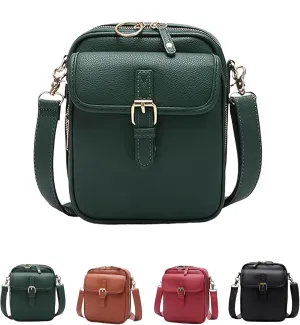 Tojoyride Crossbody Bag, Vintage Anti Theft Purse With 10 Card Slots, Small Crossbody Bags for Women