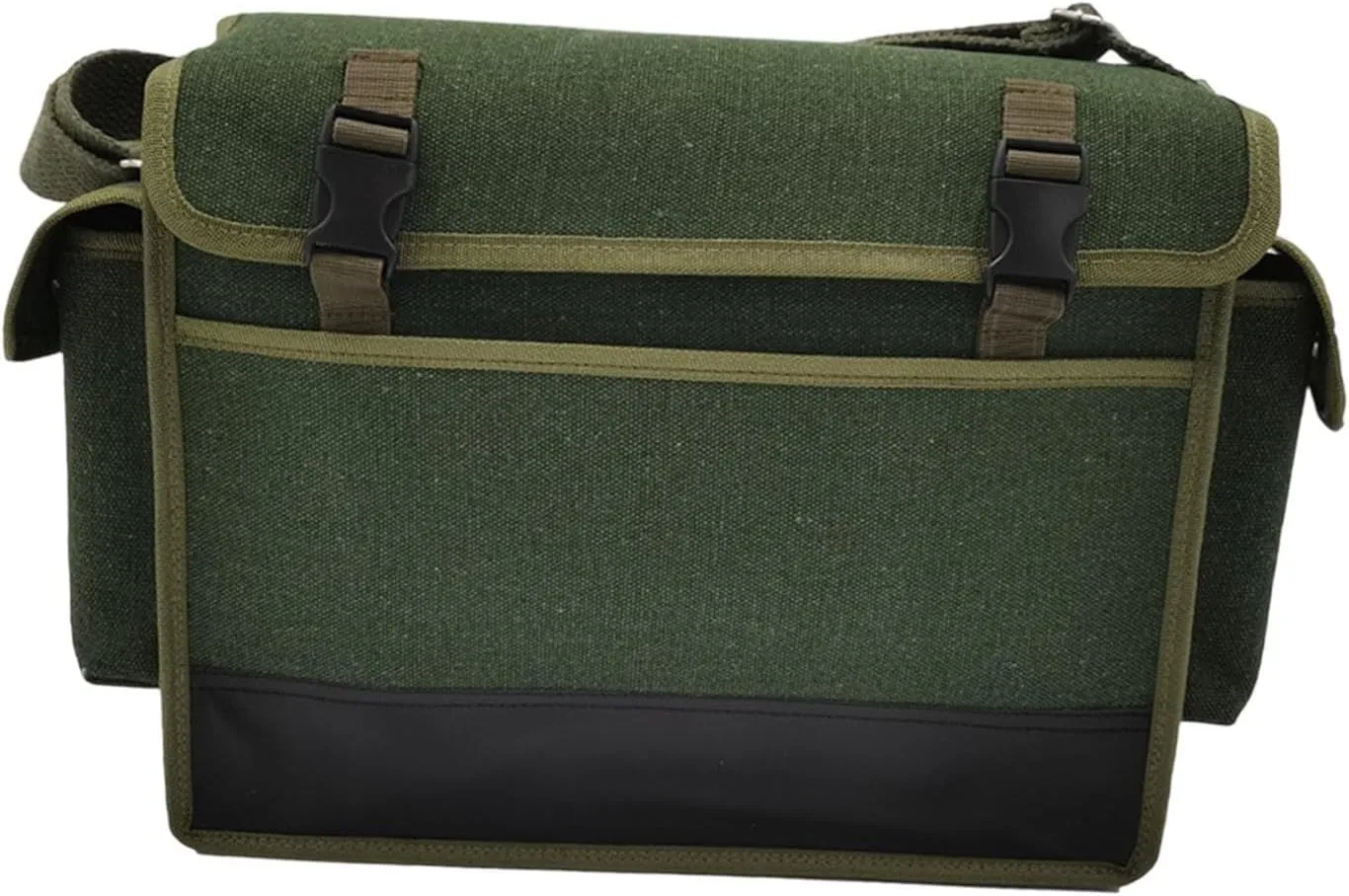 Tool Pouch Canvas Tool Bag Large Capacity Water Resistant with Handle Tool Tote Tool Handbag for Carpenter Woodworker Plumber, Green