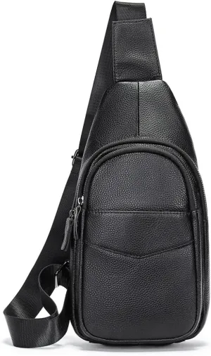 Top Layer Cowhide Small Backpack Fanny Pack Single Shoulder Crossbody Bag
