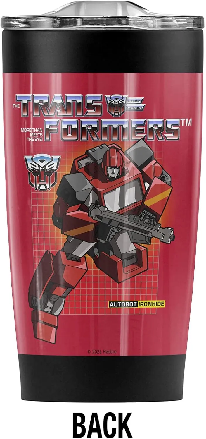 Transformers Ironhide Stainless Steel Tumbler 20 oz Coffee Travel Mug/Cup, Vacuum Insulated & Double Wall with Leakproof Sliding Lid
