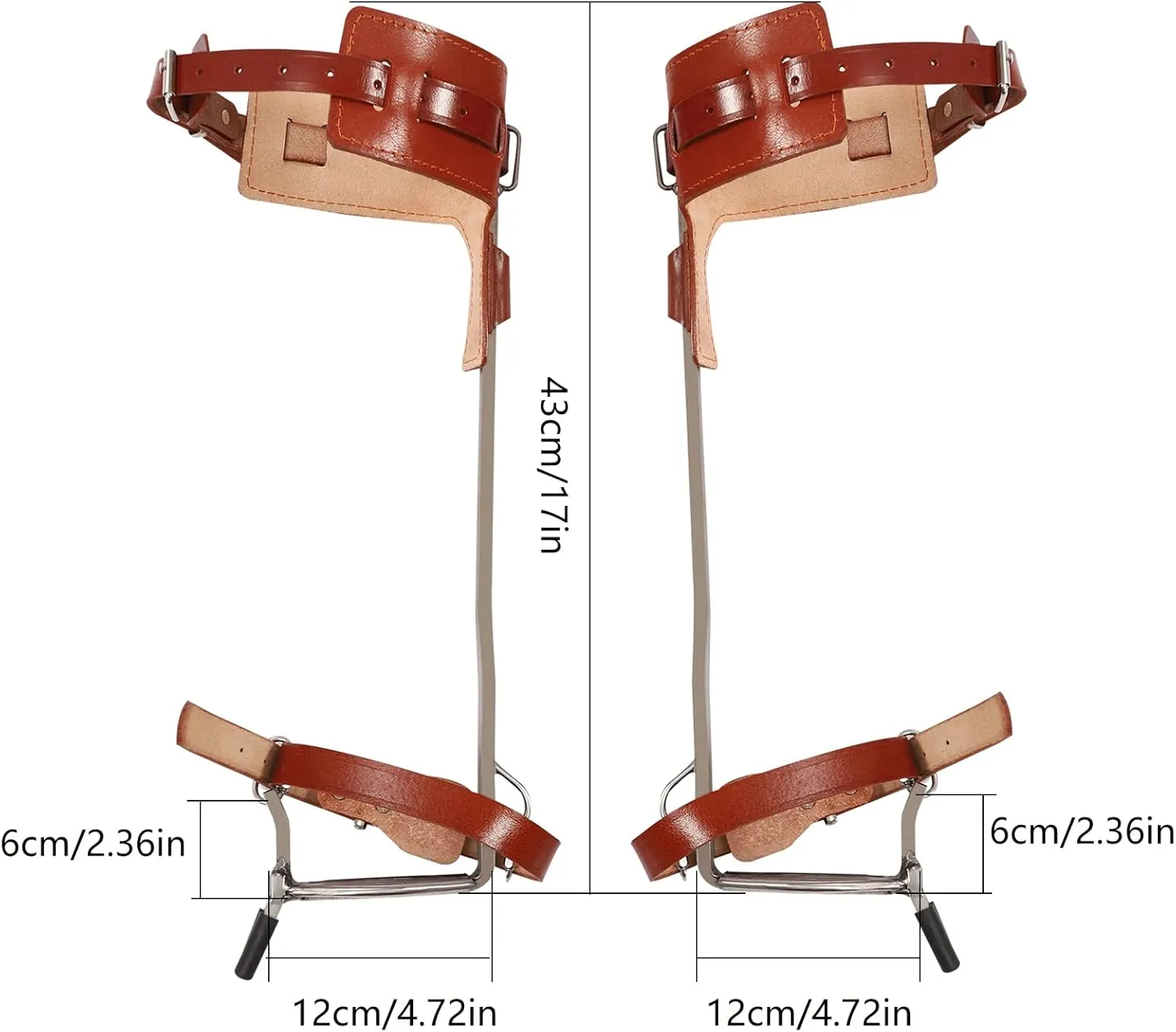 Tree Climbing Spike Set, Climbing Tool Set Tree Climbing Gears for Climbing, Sports, Working