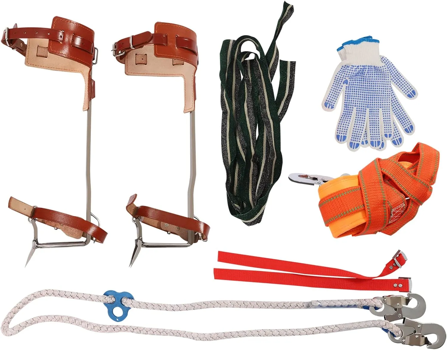 Tree Climbing Spike Set, Climbing Tool Set Tree Climbing Gears for Climbing, Sports, Working