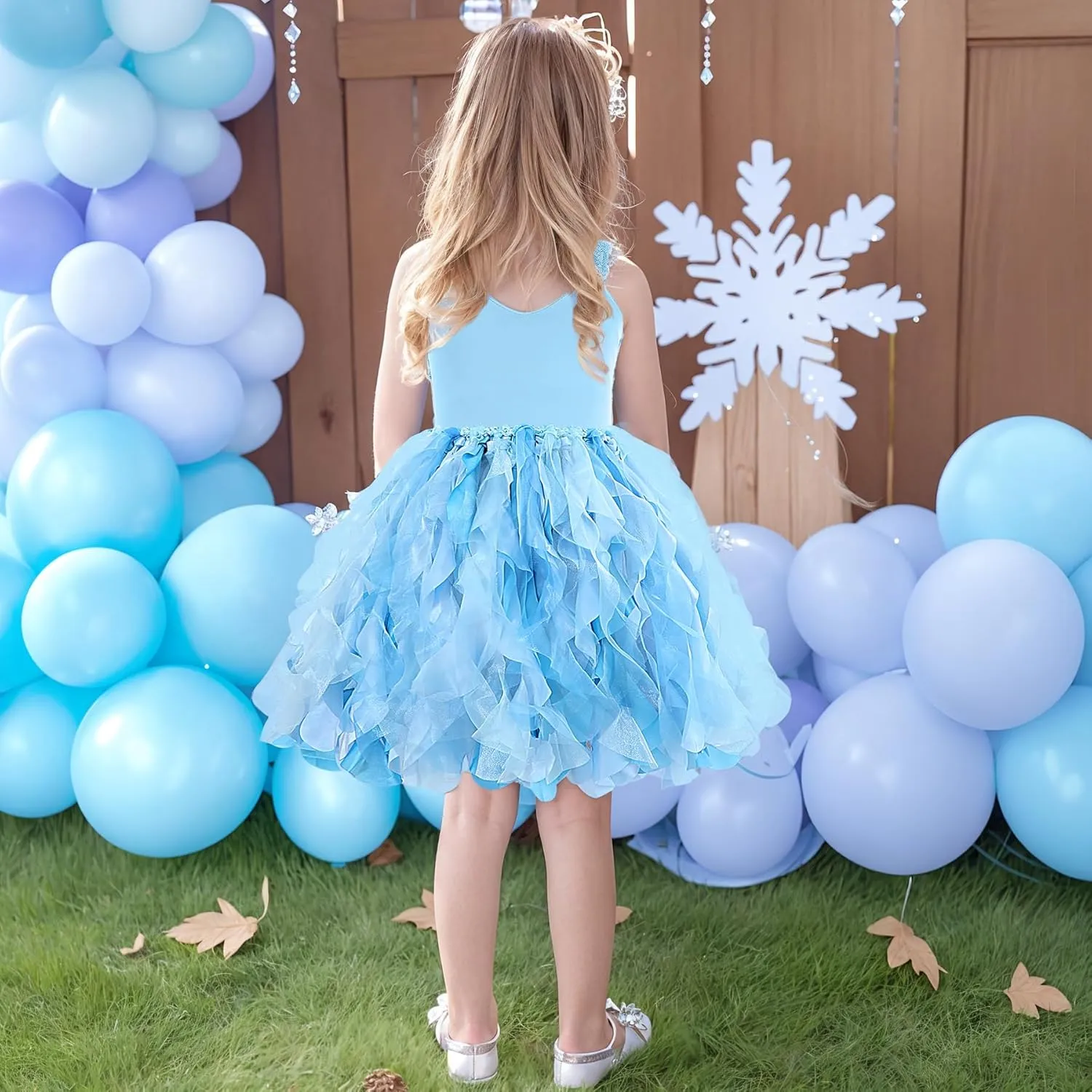 Tutu Dress for Girls Sparkly Sequin Tulle Princess Birthday Party Dress for Toddler Girls Prom Sneaker Ball Gown