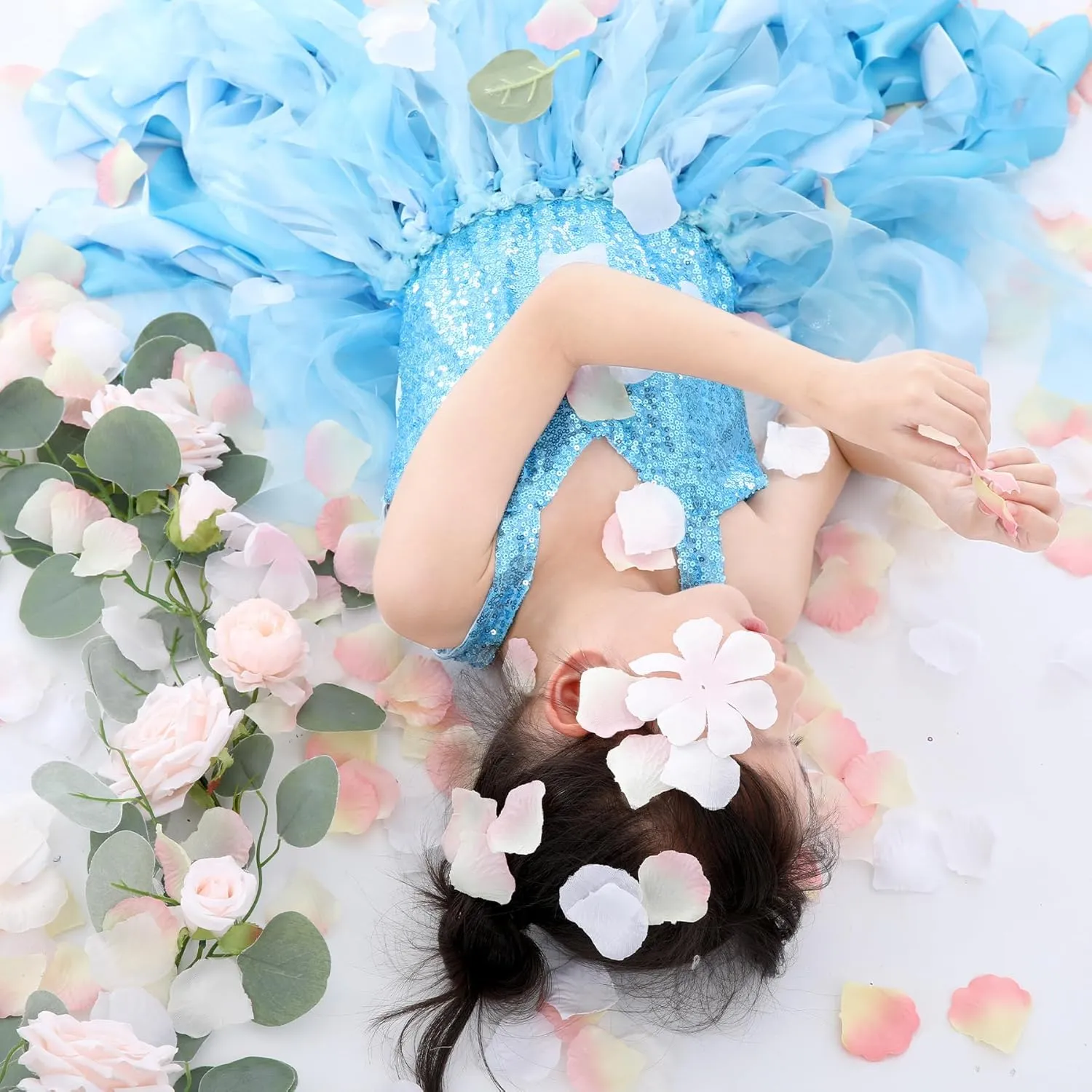 Tutu Dress for Girls Sparkly Sequin Tulle Princess Birthday Party Dress for Toddler Girls Prom Sneaker Ball Gown