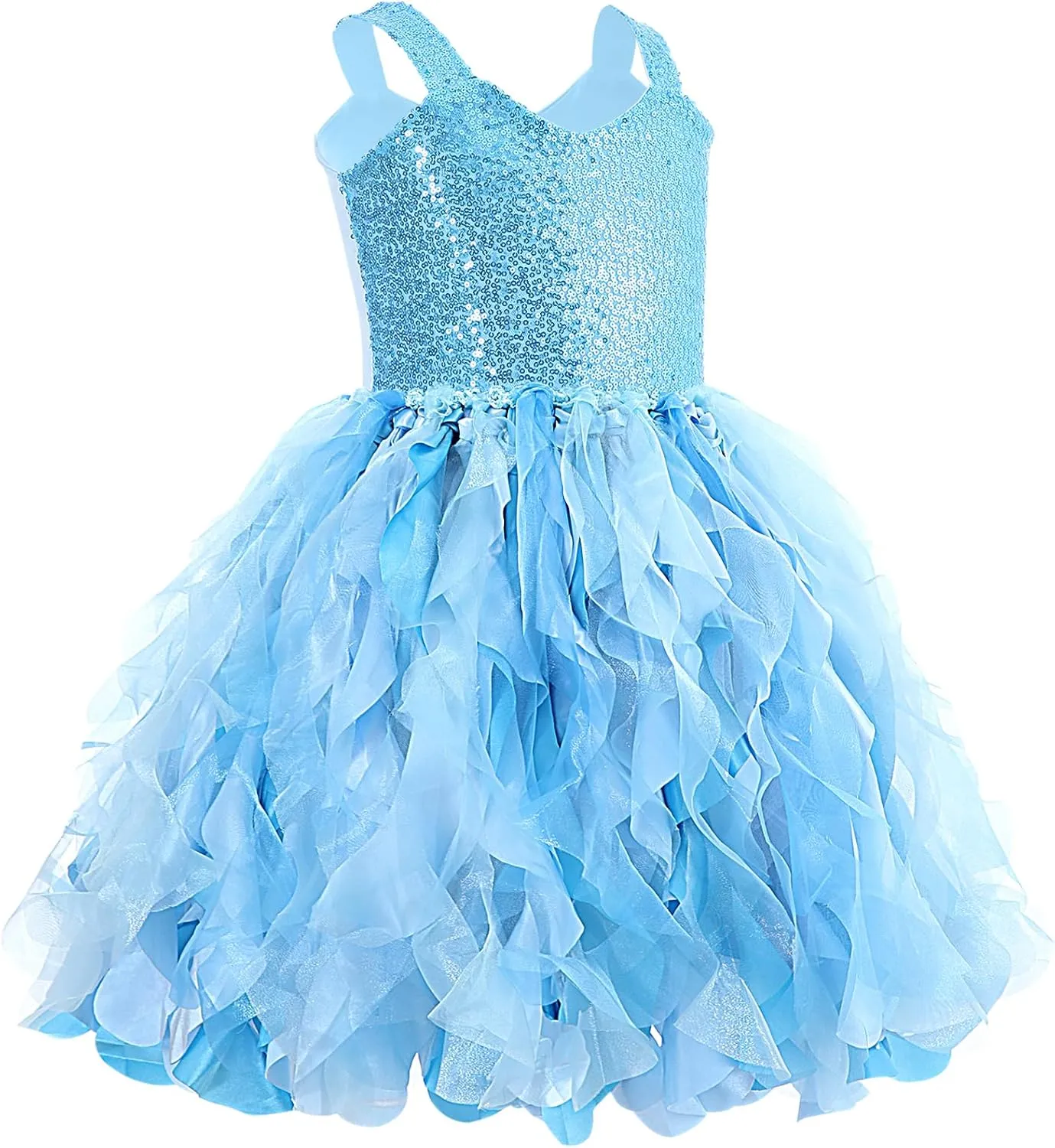 Tutu Dress for Girls Sparkly Sequin Tulle Princess Birthday Party Dress for Toddler Girls Prom Sneaker Ball Gown