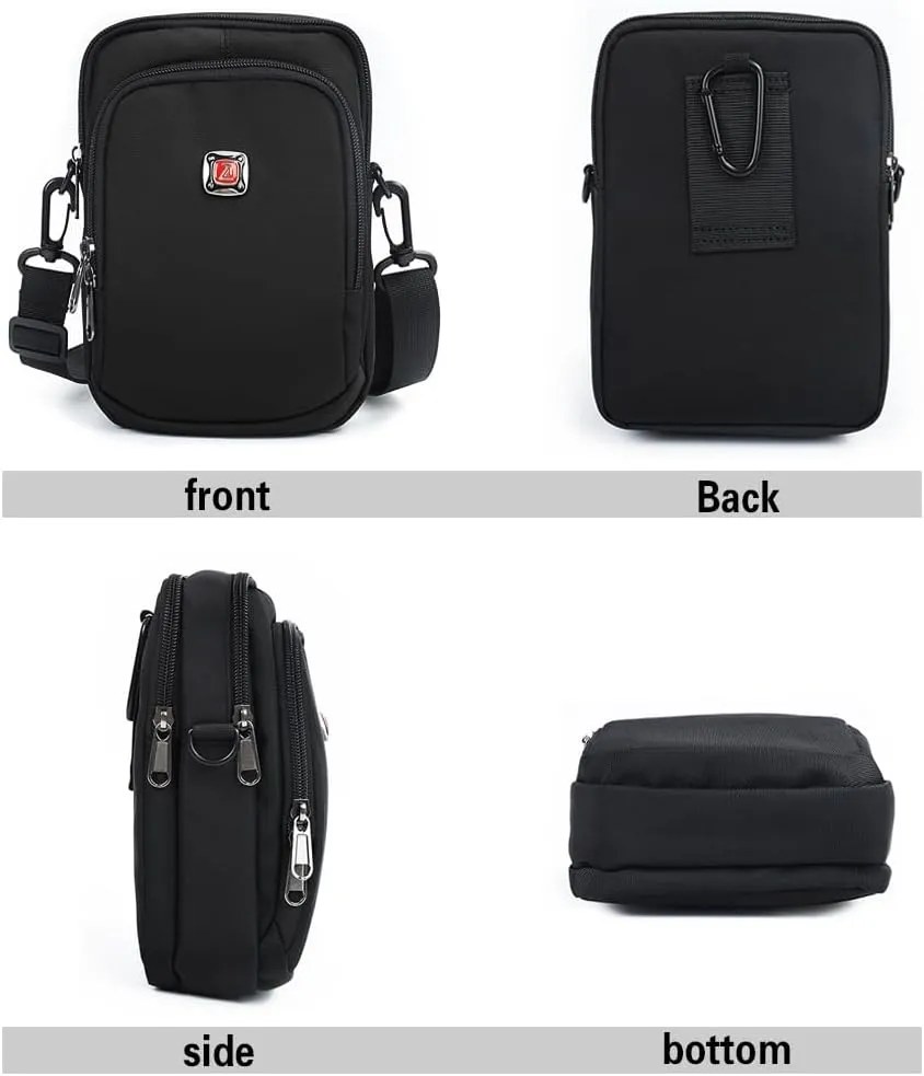 Unisex Casual Fashion Multifunctional Mini Shoulder Bag Crossbody Bag Travel Passport Wallet Bag