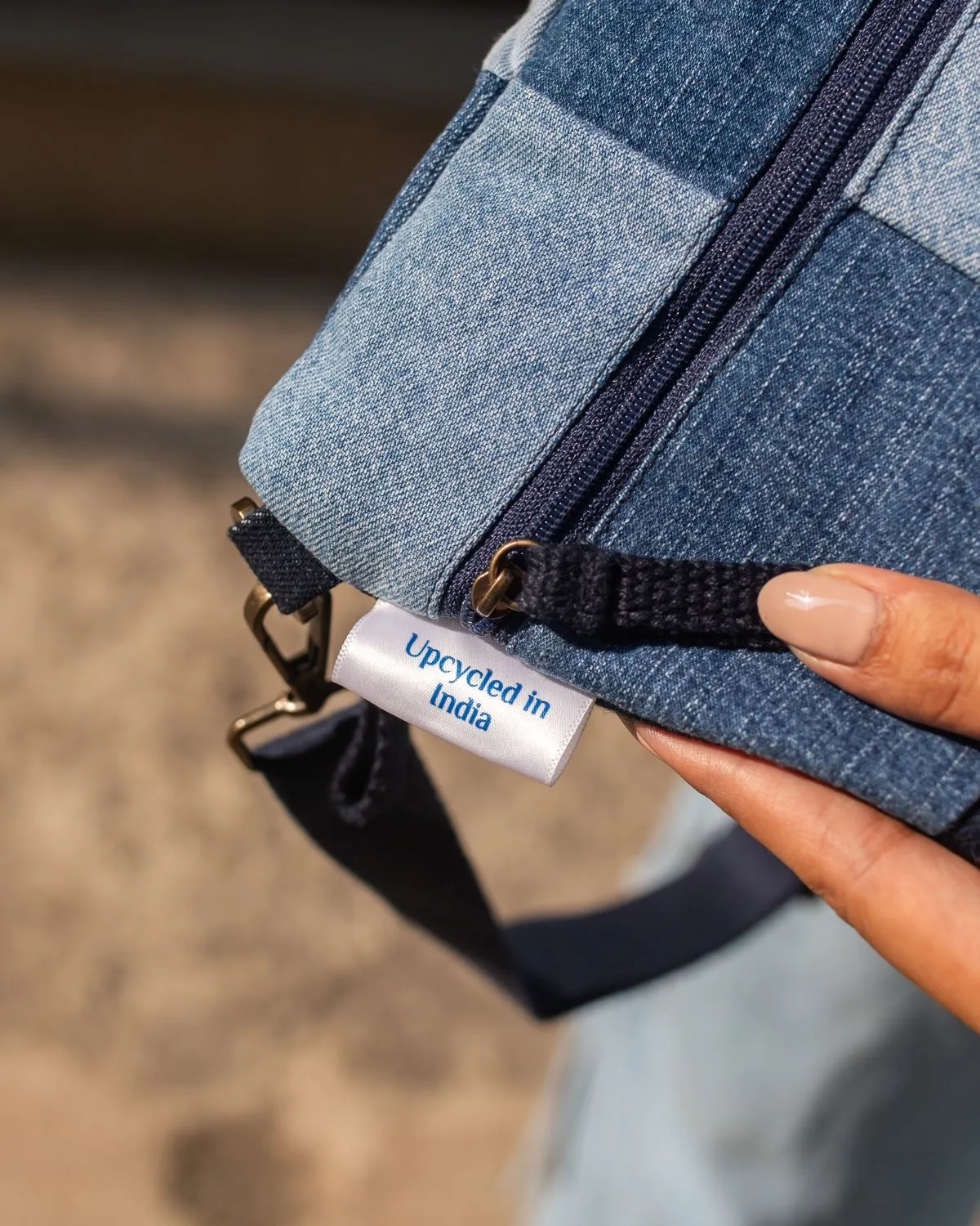 Upcycled Eco friendly Patched Fanny pack/Waist Pouch