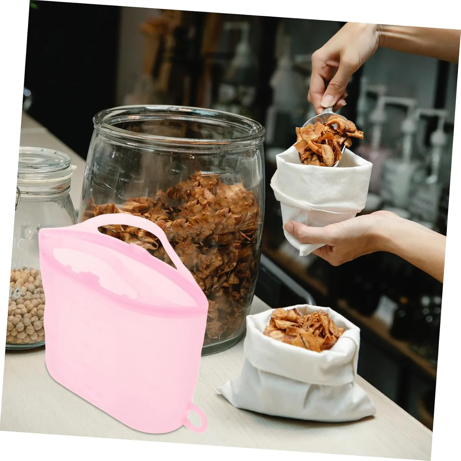 Vaguelly Microwave Safe Reusable Food Bags Large Size Steam Bags for Storage Leakproof for Fruits Veggies