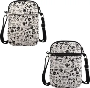 VAMSII Volleyball Lover Gift Volleyball Theme Crossbody Bag Volleyball Mom Travel Bag Volleyball Player Gift Volleyball Merch