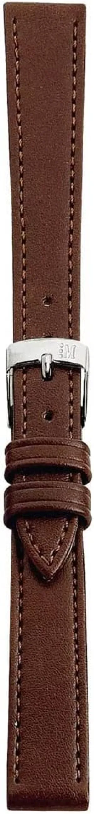 Vegan Leather Watch Strap - Animal-Free, Calfgrain Design, Stainless Steel Buckle - Black, Brown, 8-20mm Point Watch Band