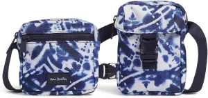 Vera Bradley Women's Recycled Lighten Up Reactive Convertible Belt Sling Crossbody Bag