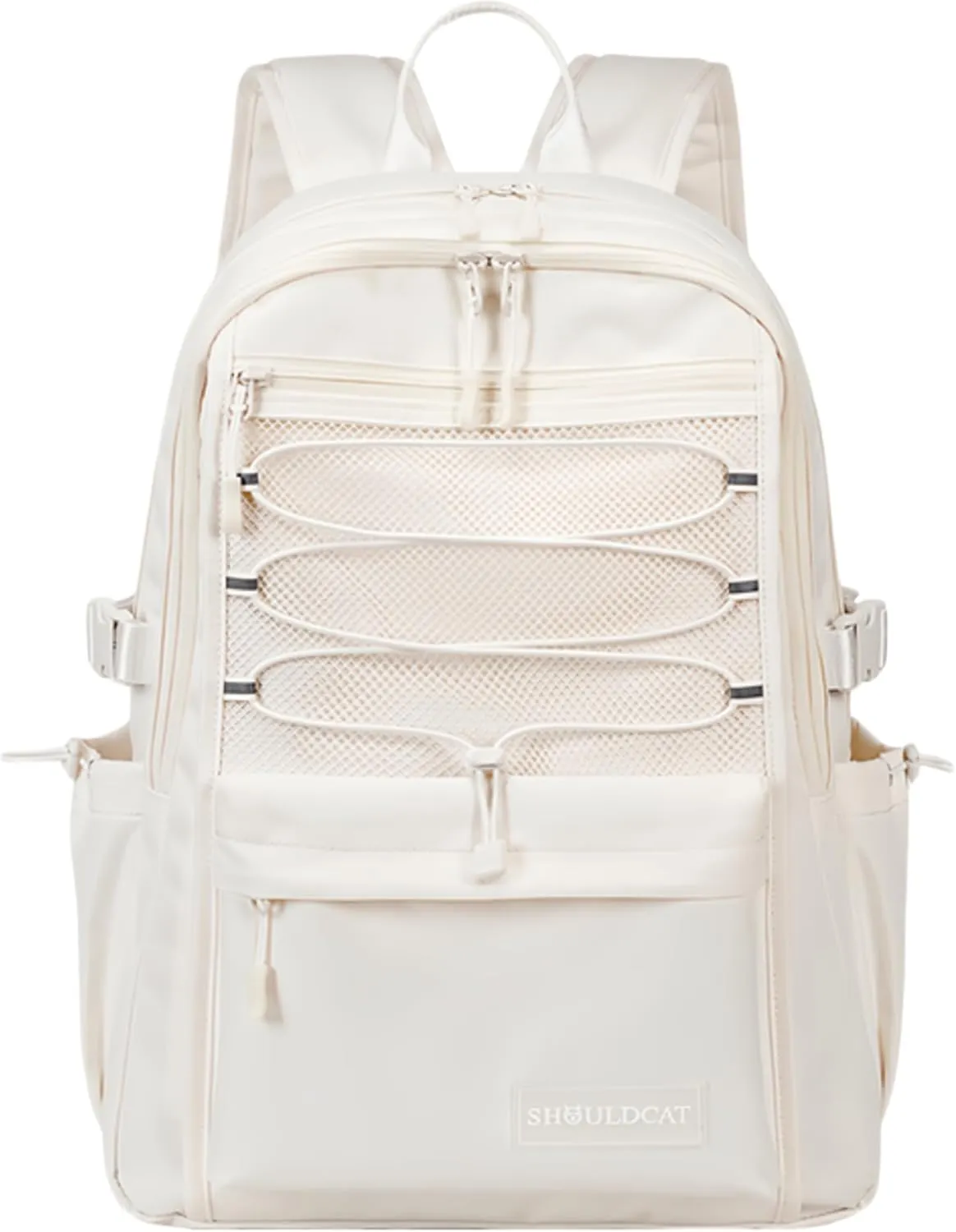 Verdancy Kawaii Backpack for Teens School College Students Travel Checkered Aesthetic Bookbag Schoolbag Casual Daypack (White, Small-Fit 14" Laptop)