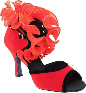 Very Fine Women's Ballroom Dance Shoes Tango Wedding Salsa Shoes Sera7013EB Comfortable Dance Shoes 2.5"[Bundle of 5]
