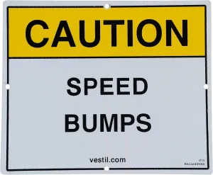 Vestil SBS-1012 Reflective Speed Bump Sign